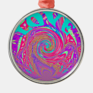 Beautiful Amazing Love Whirl Text Art Print Design Metal Ornament