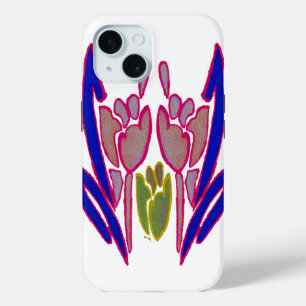 Beautiful Amazing Lovely  Blue & Purple Red Rose  iPhone 15 Case