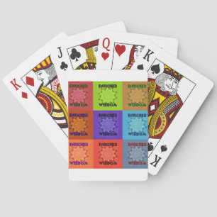 Beautiful Amazing  Lovely Pop Art Print: Enriched  Playing Cards
