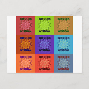 Beautiful Amazing  Lovely Pop Art Print: Enriched  Postcard