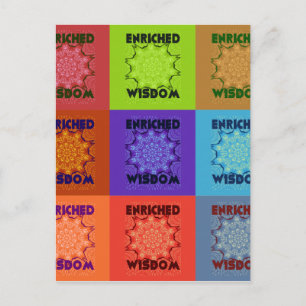 Beautiful Amazing  Lovely Pop Art Print: Enriched  Postcard