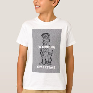 Beautiful Amazing Pencil Sketch: Working Overtime T-Shirt
