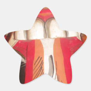 Beautiful Amazing Playful Tongue: A Touch of Humou Star Sticker