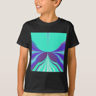 Beautiful amazing Purple Cyan motif Pattern Design T-Shirt