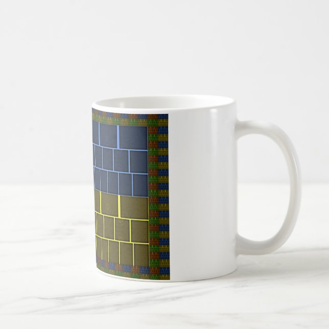 Beautiful Amazing Rainbow Colour Geometrical Desig Coffee Mug (Right)