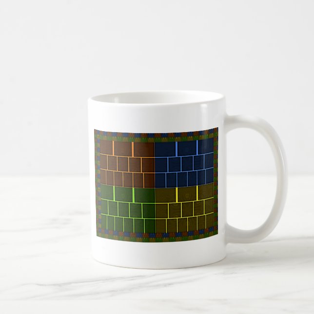 Beautiful Amazing Rainbow Colour Geometrical Desig Coffee Mug (Right)