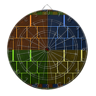 Beautiful Amazing Rainbow Colour Geometrical Desig Dartboard