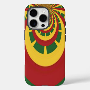 Beautiful Amazing Rasta Colours Art Print iPhone 16 Pro Case