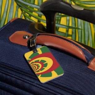 Beautiful Amazing Rasta Colours Art Print Luggage Tag