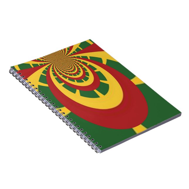 Beautiful Amazing Rasta Colours Art Print Notebook (Right Side)