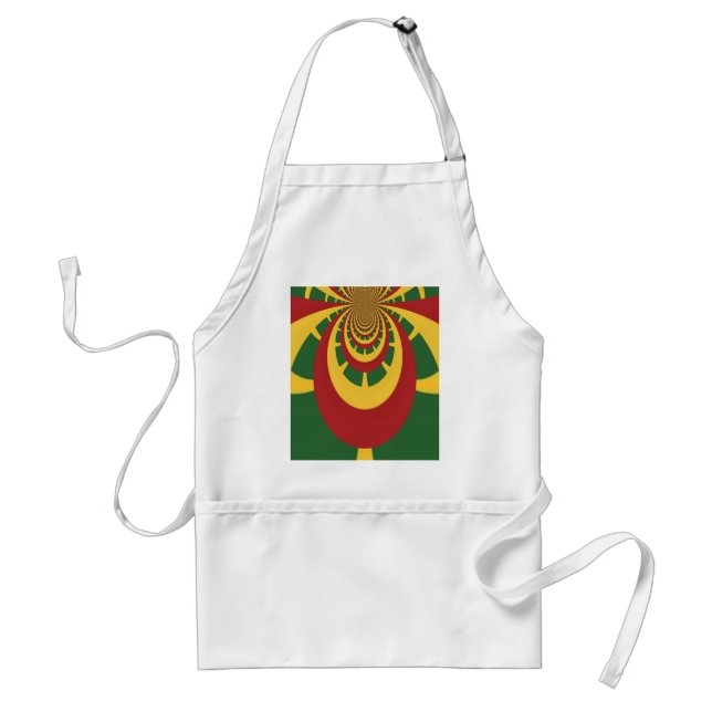 Beautiful Amazing Rasta Colours Art Print Standard Apron (Front)