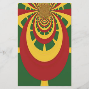 Beautiful Amazing Rasta Colours Art Print Stationery