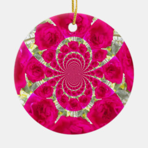Beautiful Amazing Red Roses.jpg Ceramic Ornament