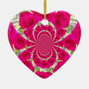 Beautiful Amazing Red Roses.jpg Ceramic Ornament