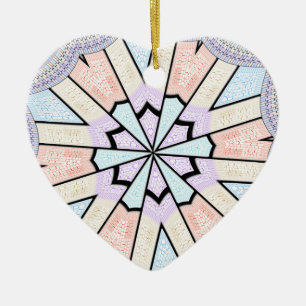 Beautiful Amazing Soft Pastel Geometric Art Print Ceramic Ornament