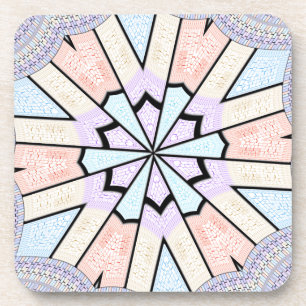 Beautiful Amazing Soft Pastel Geometric Art Print Coaster