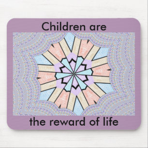 Beautiful Amazing Soft Pastel Geometric Art Print Mouse Pad