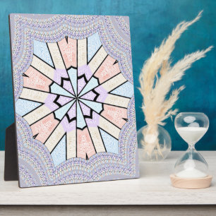 Beautiful Amazing Soft Pastel Geometric Art Print Plaque