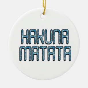 Beautiful amazing swahili text quote design ceramic ornament