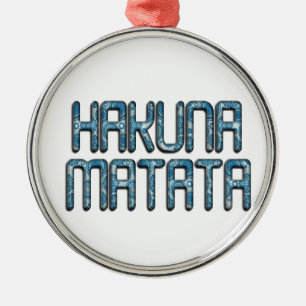 Beautiful amazing swahili text quote design metal ornament