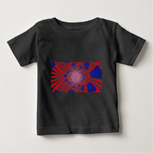 Beautiful Amazing United States Flag Kaleidoscope Baby T-Shirt