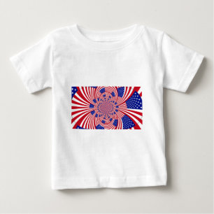 Beautiful Amazing United States Flag Kaleidoscope Baby T-Shirt