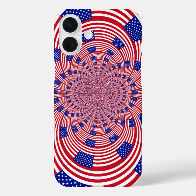 Beautiful Amazing United States Flag Kaleidoscope  Case-Mate iPhone Case (Back)
