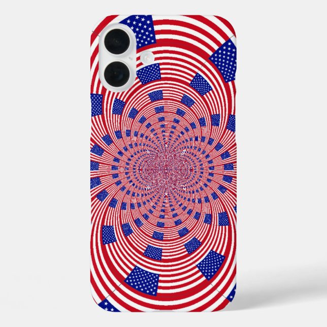 Beautiful Amazing United States Flag Kaleidoscope  Case-Mate iPhone Case (Back)