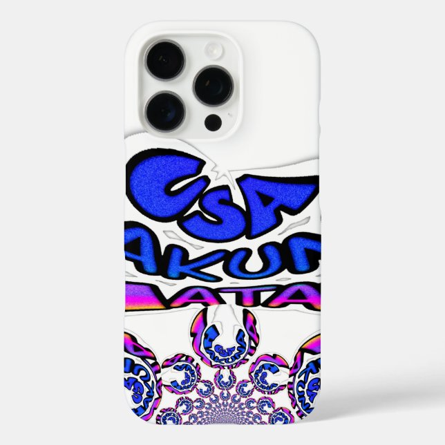 Beautiful Amazing USA Fun Text Art Pattern Design Case-Mate iPhone Case (Back)