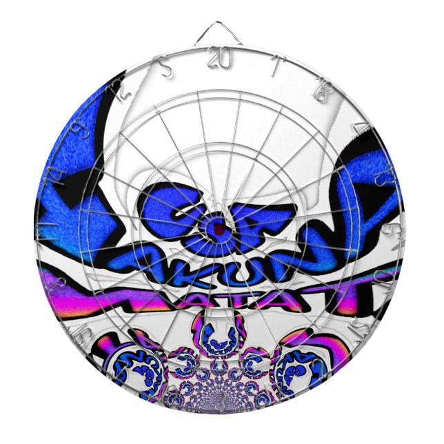 Beautiful Amazing USA Fun Text Art Pattern Design Dartboard (Front)