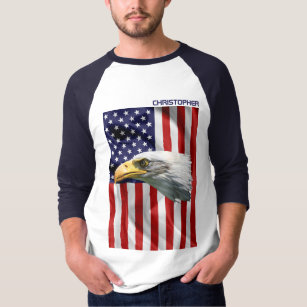 Beautiful American Eagle, The USA Flag, Patriotic T-Shirt
