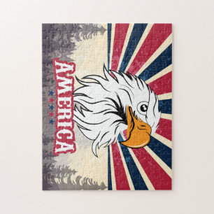 Beautiful American Flag / Eagle Jigsaw Puzzle