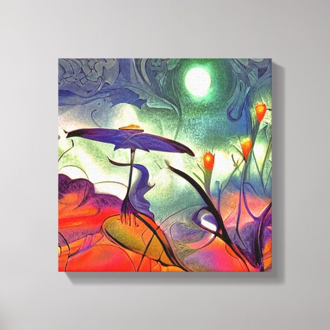Beautiful Amethyst Purple Stretched Canvas Print (Front)