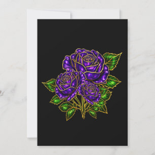 Beautiful Amethyst Rose Blank Note Card