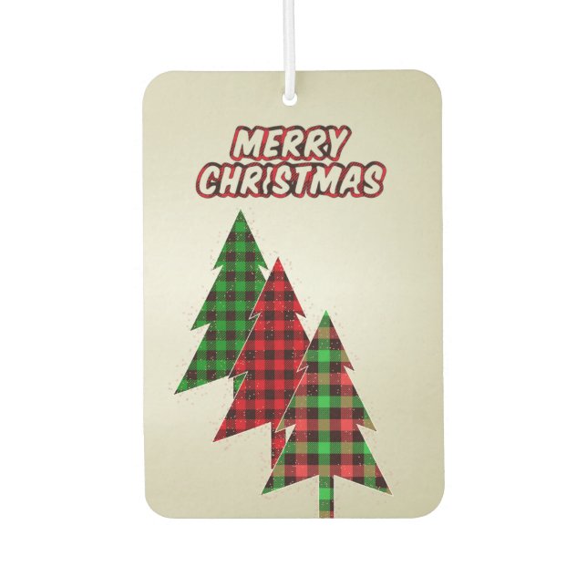 Beautiful, Amezing Christmas Tree  Air Freshener (Front)