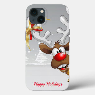 Beautiful, Amezing, Pink Christmas Reindeer Case- iPhone 13 Case