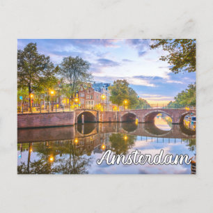 Beautiful Amsterdam, Netherlands Postcard