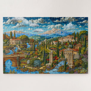 Beautiful Ancient Roman Village Jigsaw Puzzle