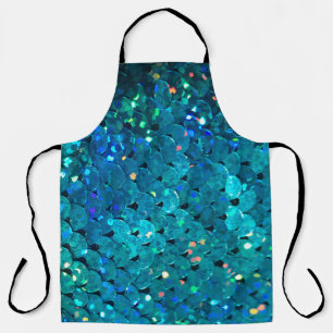 Beautiful and colorful sequins sparkling under the apron