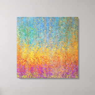 Beautiful and Colourful Aspen Trees Canvas 24x24" Print