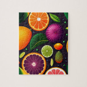 Beautiful and Colourful Exotic Fruits Jigsaw Puzzle