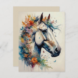 Beautiful and Colourful Horse Greeting Card