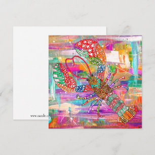 Beautiful and Colourful Lobster Greeting Card