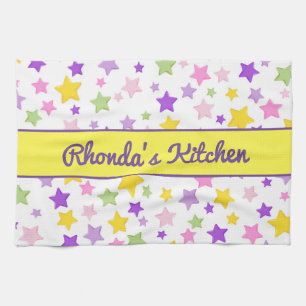 Beautiful and Colourful Stars Kitchen Towel