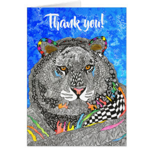 Beautiful and Colourful Tiger Greeting Card