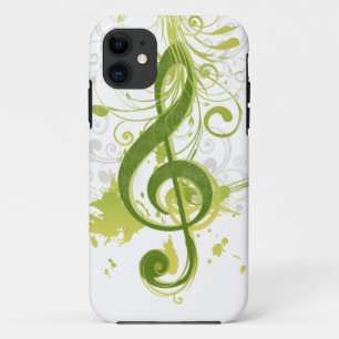 Beautiful and cool music notes with splatter iPhone 11 case