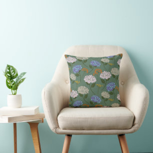 Beautiful and Elegant Magnolia Flower Throw Pillow