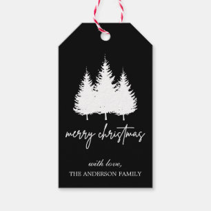Beautiful and Elegant Merry Christmas Personalized Gift Tags