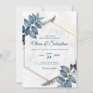beautiful and elegant wedding invitation card 