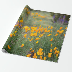 beautiful and fragrant wildflowers growing in tucs wrapping paper